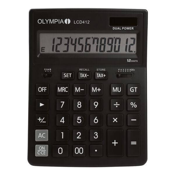 Olympia Tischrechner »LCD 412« schwarz, 15.4x3.3x20.2 cm