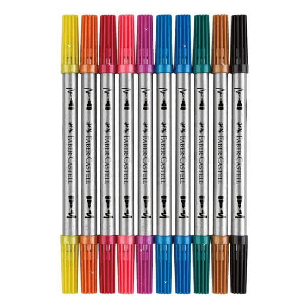 Faber-Castell (Schule) Doppelfasermaler »Glitzer« 10 Stück