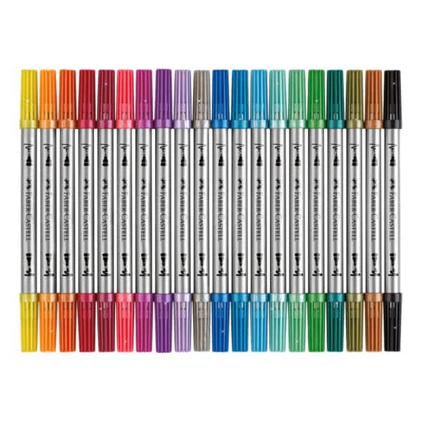 Faber-Castell (Schule) Doppelfasermaler »Glitzer« 20 Stück