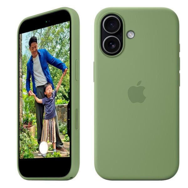 Apple Handy-Cover »Silikon Case mit MagSafe« iPhone 17 hellmoosgrün
