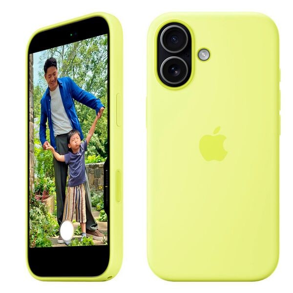 Apple Handy-Cover »Silikon Case mit MagSafe« iPhone 17 neongelb
