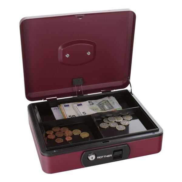 Rottner Geldkassette »Pro Box Two« Berry, 9x30x24 Cm