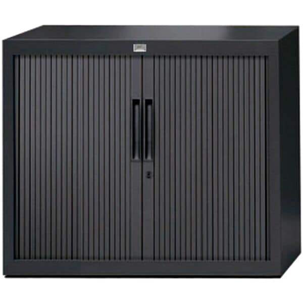 Schaffenburg Rollladenschrank »Claudius Plus« 80 Cm Schwarz, 80x72.8x45 Cm