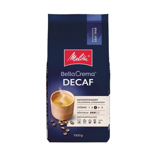 Melitta entkoffeinierte Kaffeebohnen »BellaCrema Decaf« 1000 g braun