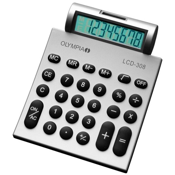 Olympia Taschenrechner »LCD-308« silber, 16.7x3.8x13 cm