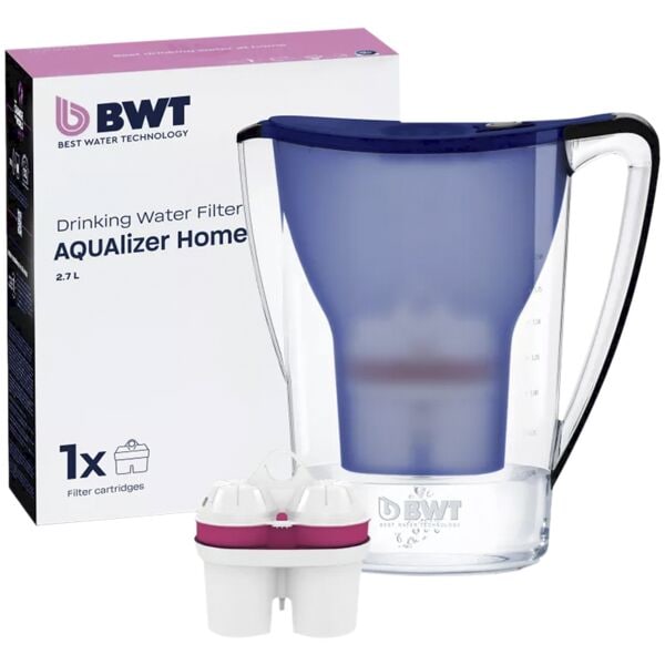 BWT Wasserfilter-Kanne »AQUAlizer Home« inkl. 1 Filterkartusche Blue