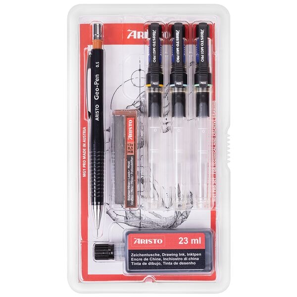 Aristo Tuschefüller-Set »mg1 Pro College« 0.25 + 0.5 + 0.7 Mm