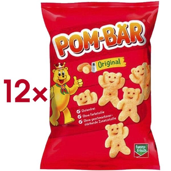 POM-BÄR Kartoffelchips »Original« 12 Tüten je 30 g