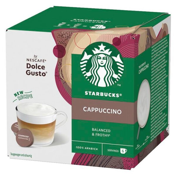 Starbucks Kaffeekapseln Cappuccino Balanced & Frothy 6 Portionen