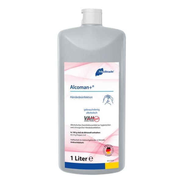 Meditrade Händedesinfektionsmittel Alcoman&reg; + 1 L