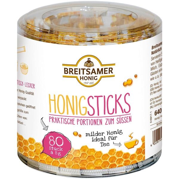 Breitsamer Honig Honigsticks 80 X 8, 0 G