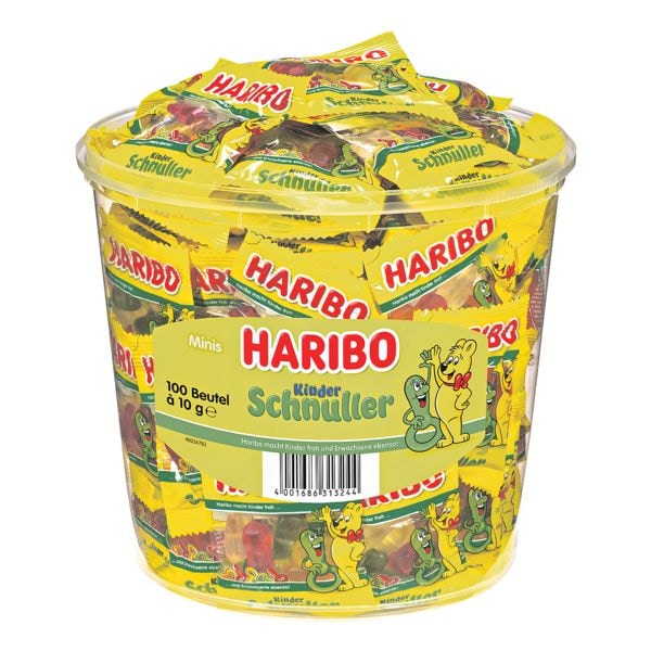 Haribo Fruchtgummi »Kinderschnuller« 100 Einzelportionen gelb