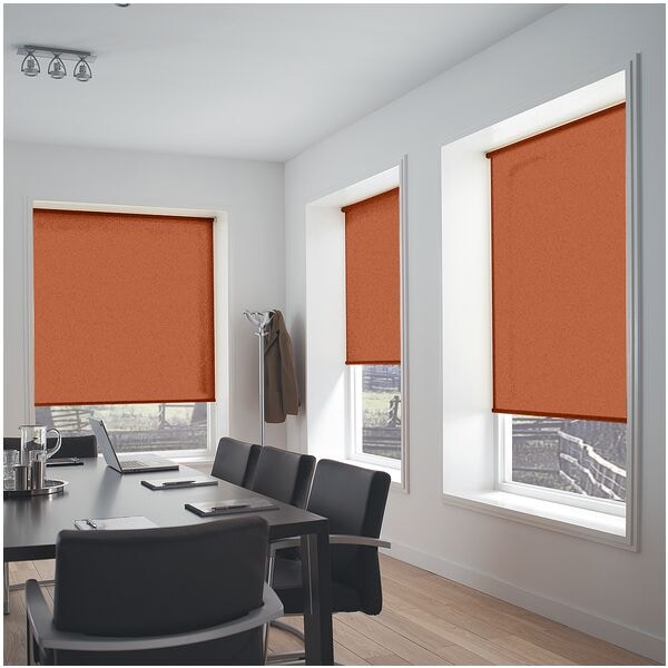 Büscher Sunlines Seitenzug-Rollo im Festmaß orange, 62x180 cm
