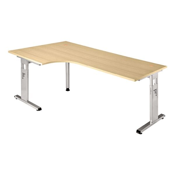 Hammerbacher Winkelschreibtisch »O-Line« Braun, 200x82x120 Cm