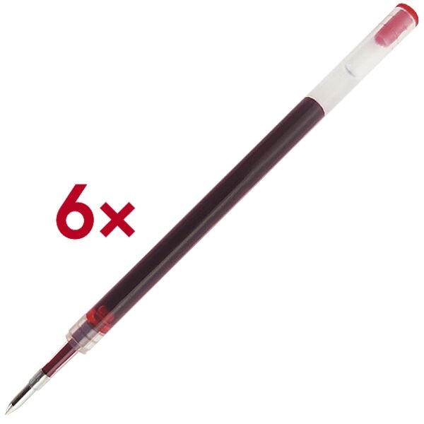 OTTO Office 6 Gelroller-Kunststoffminen 0,6 mm rot