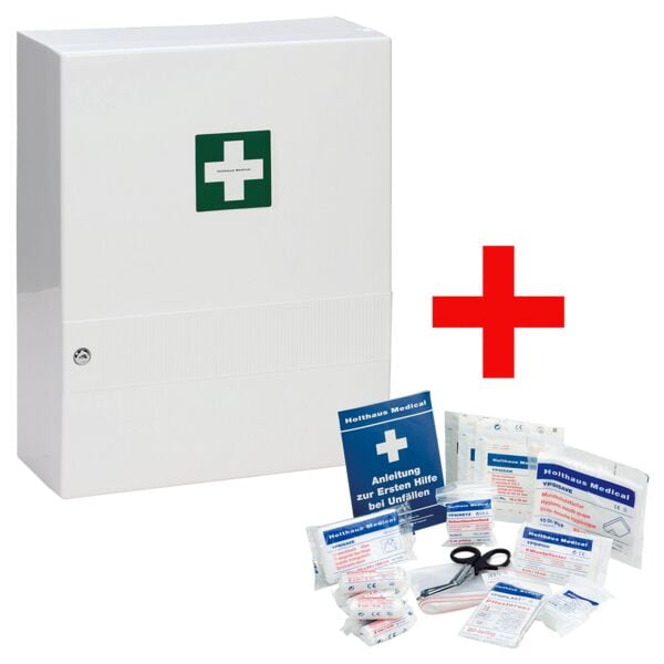 Holthaus Medical Erste-Hilfe-Schrank »Famulus« mit Füllung weiß, 35x45x15 cm