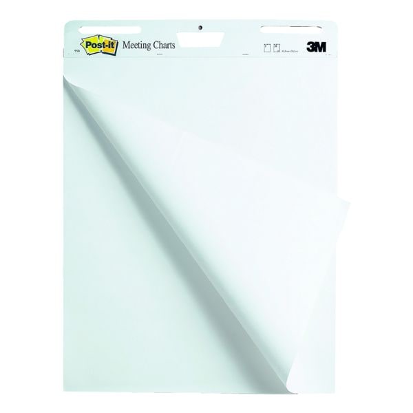 Post-It Post-it Super Sticky selbsthaftendes Meeting Chart/ Flipchart weiß, 63.5x77.5 cm - Papier