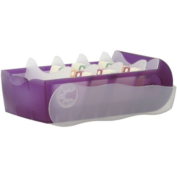 HAN Karteikasten »CROCO A7« A7 quer lila, 12.1x8.5x24.6 cm
