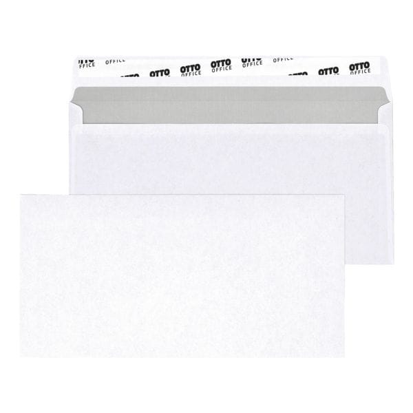 Briefumschläge DL ohne Fenster mit Haftklebung - 100 Stück