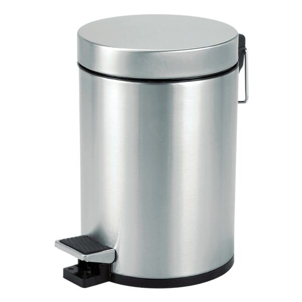OTTO Office Kosmetikeimer 3 Liter matt Treteimer silber, 26.5 cm