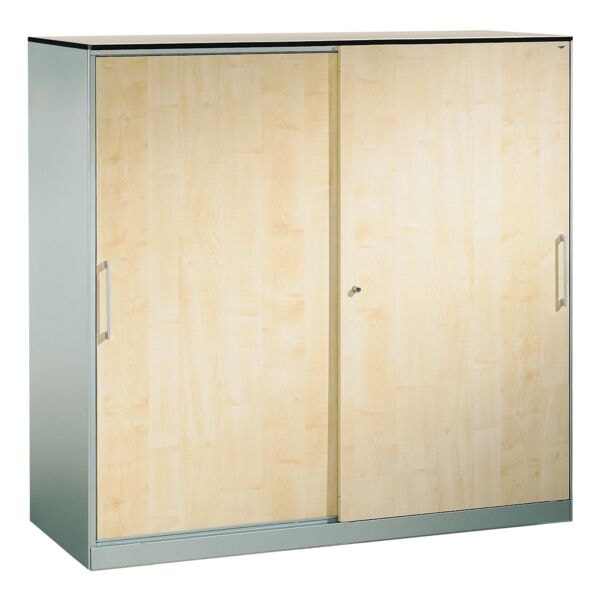CP Schiebetürenschrank »Asisto« extrabreit 3 OH braun, 120x127.9x43.3 cm
