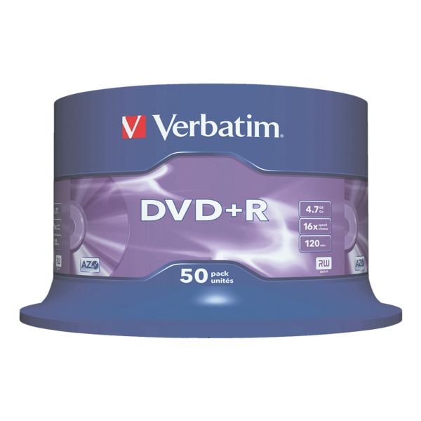 Verbatim DVD-Rohlinge »DVD+R« 43550 silber