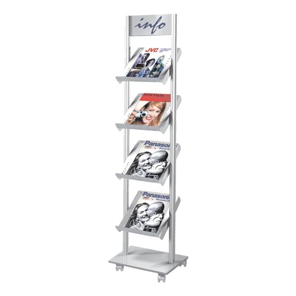 Kerkmann Prospektregal »6330« silber, 42.5x165x4 cm