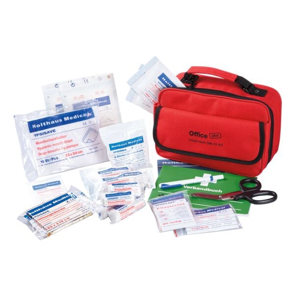 Holthaus Medical Verbandtasche »Office plus« - DIN 13157 rot, 26x17x10 cm