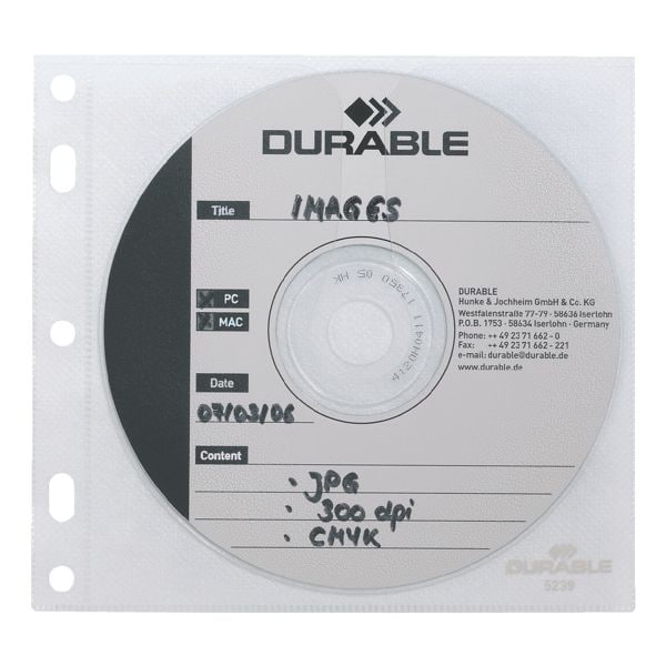 Abheftbare CD/DVD/Blu-ray-Schutzhüllen