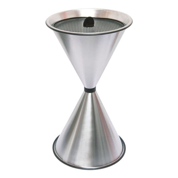 SZ Metall Stand-Aschenbecher »spitze Kegel« Alu versiegelt silber, 40x71 cm - Aluminium