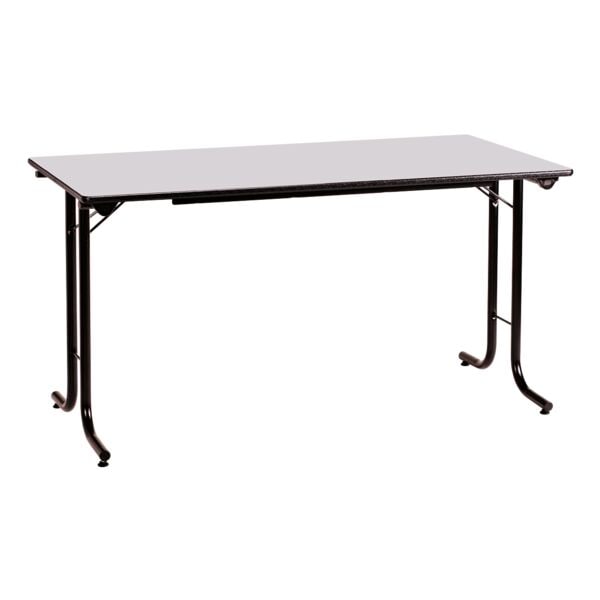 SODEMATUB Klapptisch 160 cm Gestell schwarz grau, 160 cm