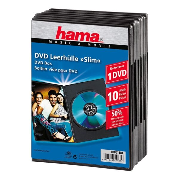DVD/Blu-ray-Leerhüllen »Slim« - 10 Stück