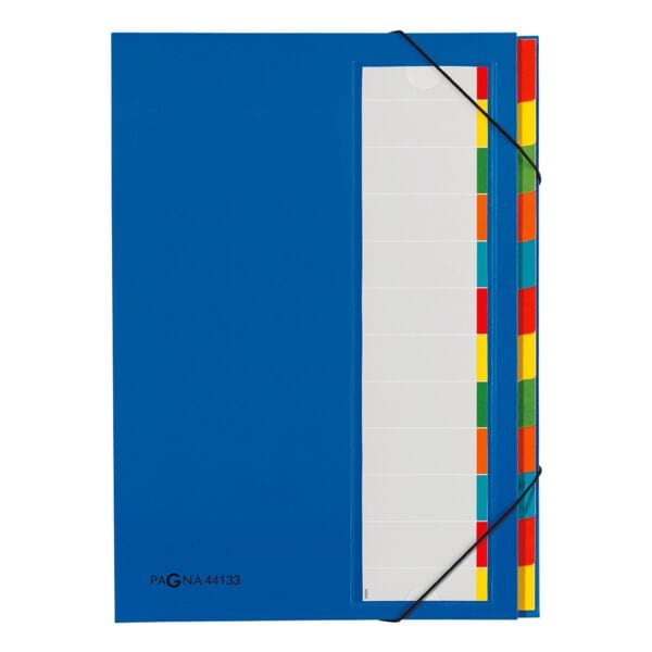 Pagna Ordnungsmappe »Desk Organizer« (individualisierbare Taben) blau, 23.8x33x1.5 cm - Pappe