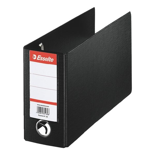Esselte Bankordner Schwarz, 8x15x23 Cm