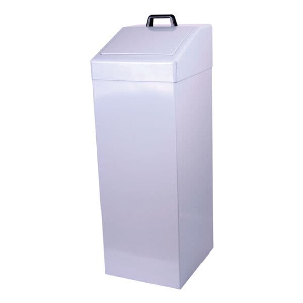 SZ Metall Mülleimer 87 Liter grau, 34x95x34 cm