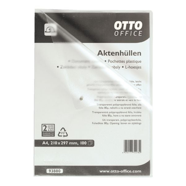 Otto Office Budget Sichthüllen - Genarbt Transparent, 21x29.7 Cm