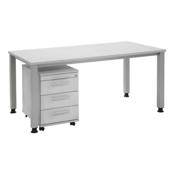 Möbel-Set »Q-Line« 2-teilig, Schreibtisch mit 4-Fuß