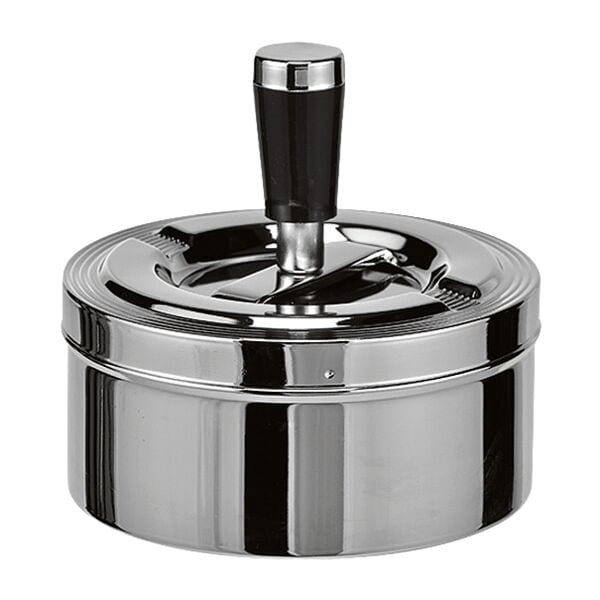 Hi Drehaschenbecher Ø 11 Cm Silber