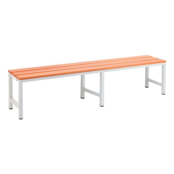 SZ Metall Sitzbank 2 m braun, 200x42x30 cm