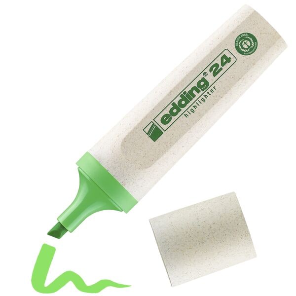 Edding Öko-Tipp: Textmarker »edding E24 EcoLine« nachfüllbar Einzelstift grün