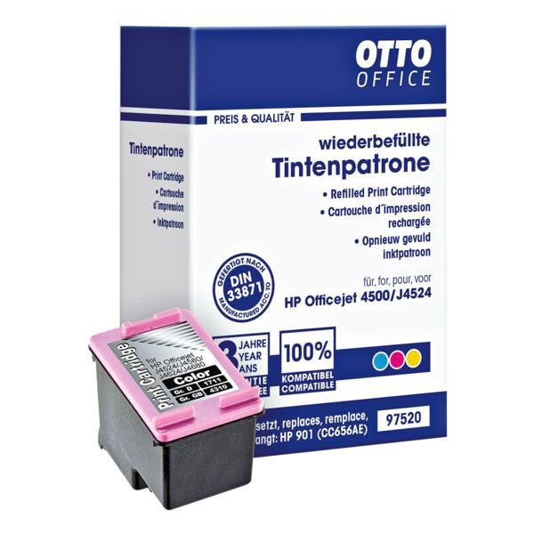 OTTO Office Tintenpatrone ersetzt HP »CC656AE« Nr. 901 mehrfarbig